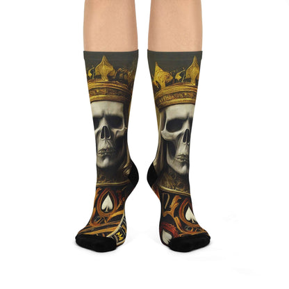 King of Spades Socks, Poker Socks, Skull Socks, Poker Player Gift, Poker Apparel, Men's Socks,  Cool Socks, Unique SocksKing of Spades Poker socks