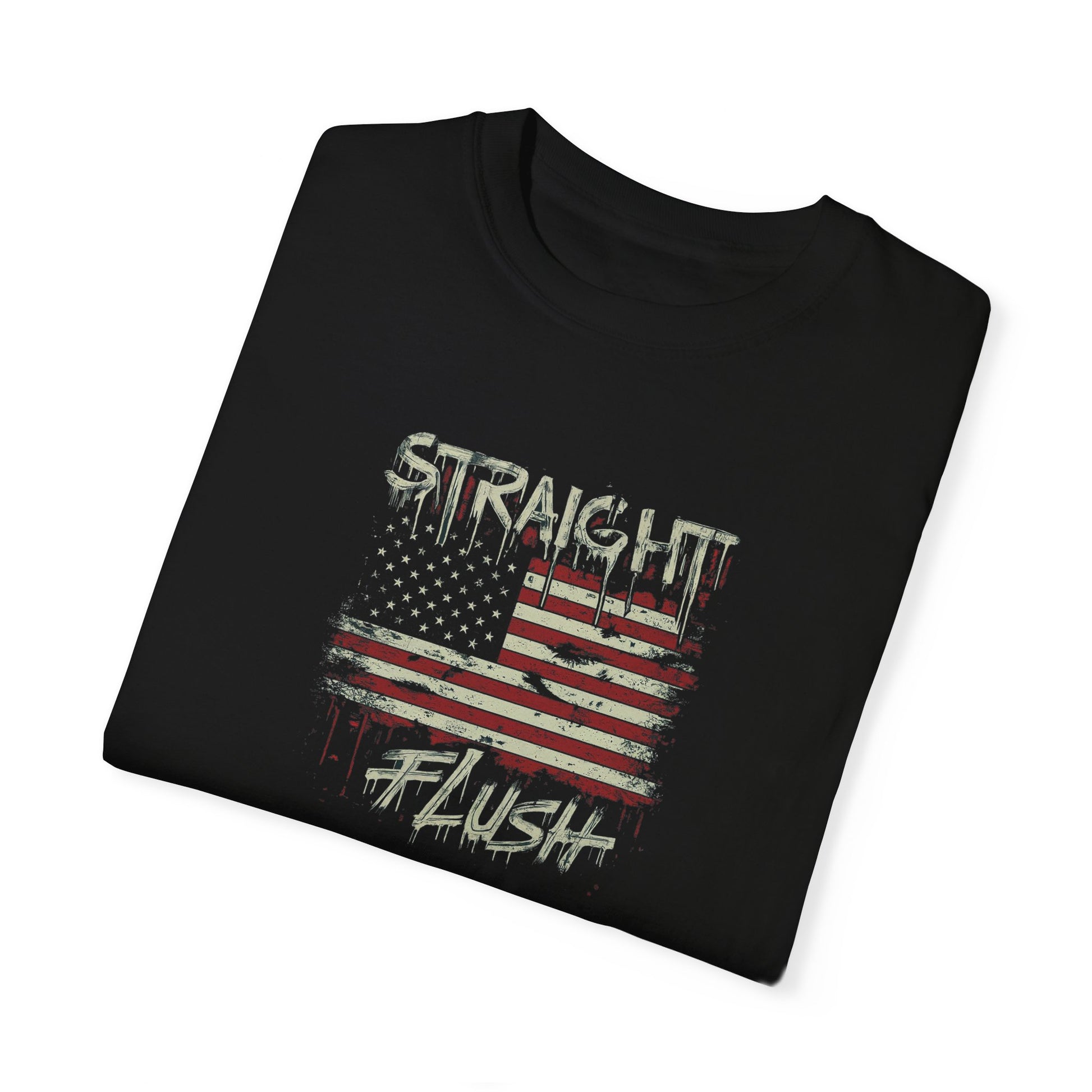 poker straight flush t-shirt, poker room threads, 