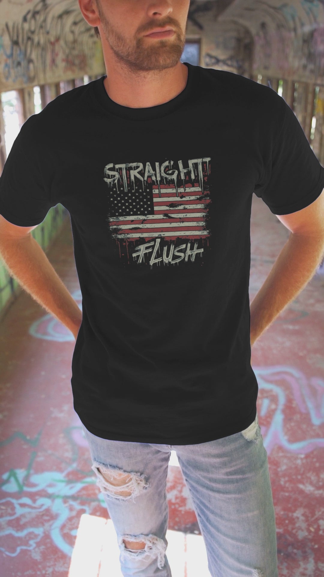 American Straight flush poker t-sirt, poker gift , poker room threads