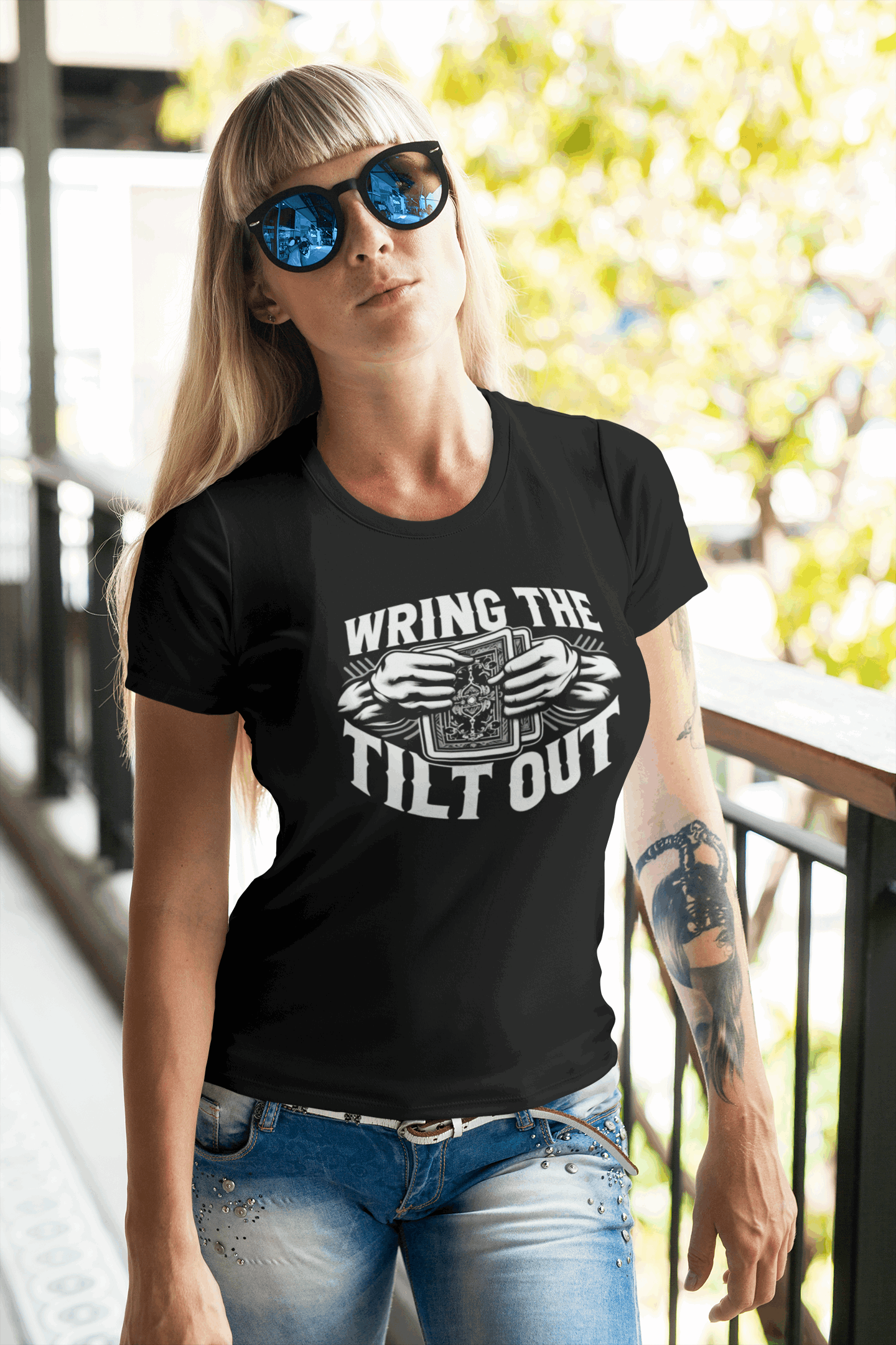 wring the tilt out , oker gift, classic poker shirt